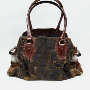 Fendi Brown and Tan Shoulder Bag